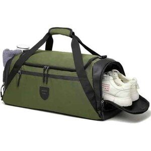 40l Medium Travel Duffel Bags with Wet Pocket & Shoes Compartment Green